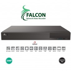 Oyn-x Falcon 8ch HD NVR - With 8 PoE Ports - up to 5MP Network Video Recorder - 1TB HDD